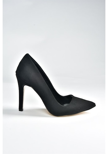 Fox Shoes  Siyah Süet Kadın İnce Topuklu Stiletto L253971502