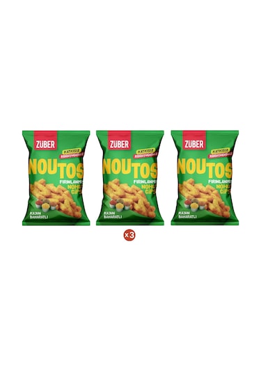Züber Noutos Kajun Baharatlı Nohut Cipsi 3 x 55 G