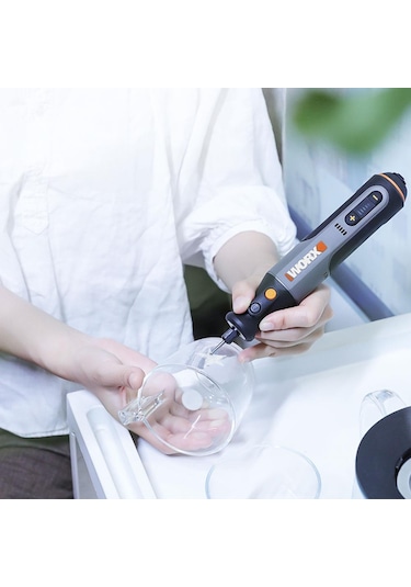 Worx WX106 8 V Kalem Tipi Devir Ayarlı Gravür Makinesi + 21 Parça Aksesuar