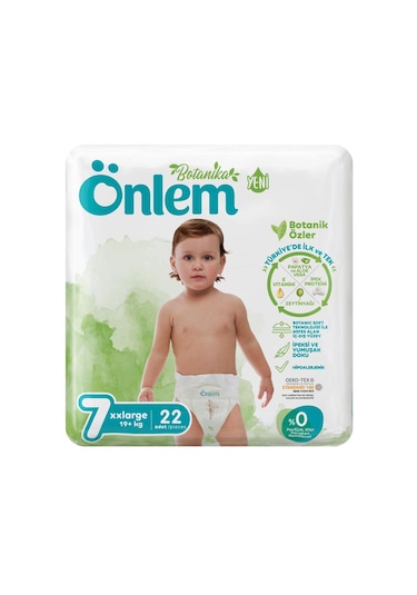 Önlem Botanika Bebek Bezi 7 Numara XXLarge İkili Jumbo 22 Adet