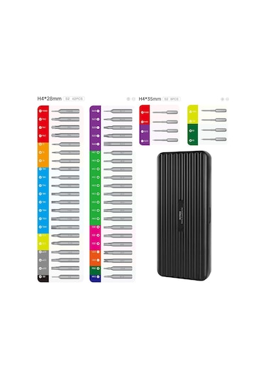 Uf-tools Ks-882058 Hassas 58 Parça Bits Uçlu Şarjlı Tornavida Seti
