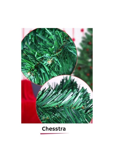 Kutulu Ayaklı Süsleme Seti Yılbaşı Çam Ağacı Renkli Işığı Yeni Yıl Süsleri Noel Paket 90 Cm 80 Dal Standart