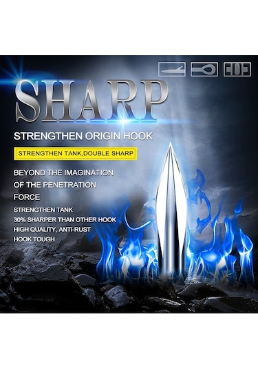 MSO VIP Kalite 3 Kollu 2X & 4X Yüksek Karbonu Olta Balık İğne