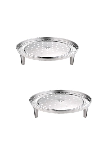 Shineyee Paslanmaz Çelik Üç Ayaklı Ayrılamabilir Buhar Tepsisi, Çorba Tencereniz İçin Besin Değerlerini Koruyarak Gıda Buharlamak İçin Mutfak Aksesuarı Gümüş