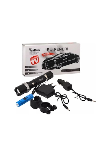 Zoomlu Şarjlı El Feneri En Uygun Fiyata Wt-038