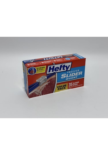 Hefty Tekrar Kullanılabilir Buzdolabı Poşeti 35 Adet 20.3 x 5 x 14.4 CM