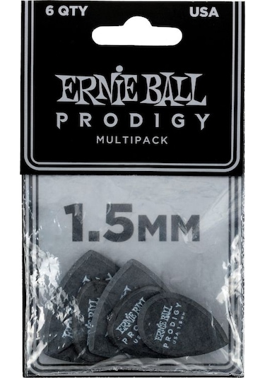 Ernie Ball P09342 / 1.5 MM Black Multipack Prodigy 6'lı Pena
