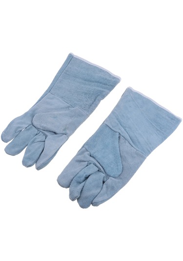 Homyl Dana Derisi Kaynak Eldiveni Koruyucu Eldiven Kaynakçı 30cm-gri