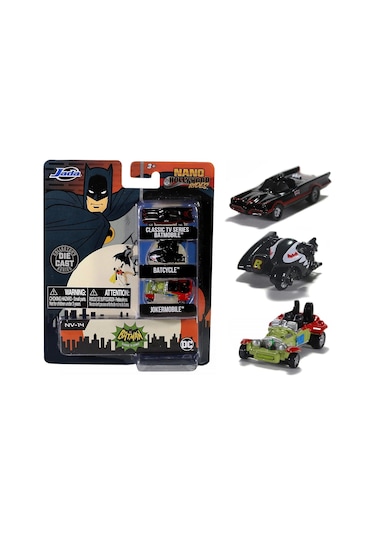 Jada 1/87 Hollywood Rides Nano 3-pack Nv-14 Batman Classic Tv Series