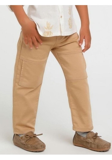 Jack Lions Erkek Çocuk Gabardin Yan Cepli Pantolon-14560 Camel