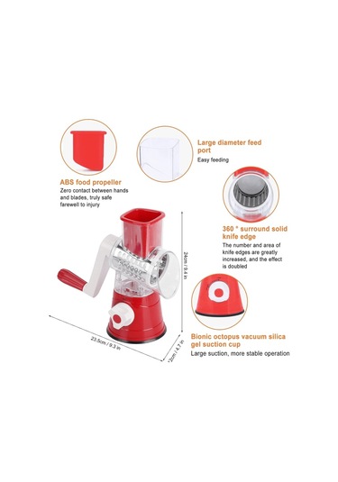 Meyveler, Sebzeler Ve Daha Fazlası İçin Elle Çalıştırılan Sebze Kesici, Ev Mutfak Aletleri, Çok İşlevli Rende Fyn10 Diğer