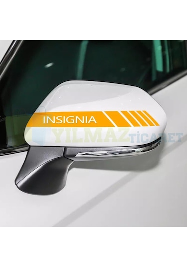 Opel Insignia Yan Ayna Şerit Sticker Etiket Yapıştırma 6 Adet 20 X 2 Cm