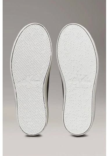 Calvin Klein Jeans Kadın Vulkanize Taban Siyah Deri Sneaker Çok Renkli