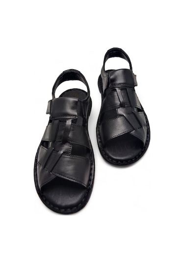 Magic Shoes Hakiki Deri Ortopedik Erkek Sandalet 001