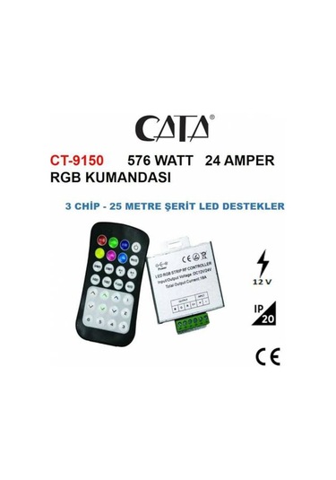 Cata 24 Amper Rgb Kumanda Modul Ct-9150