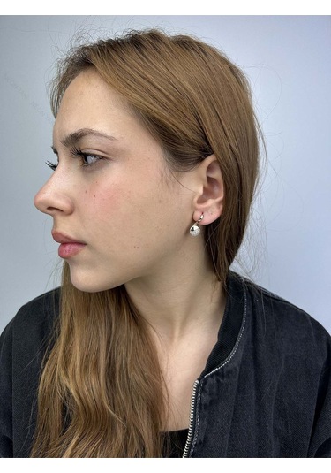 Zirkon Taşlı, Altın Kaplama Paslanmaz Küpe 237, Pembe Rose Renk Pembe