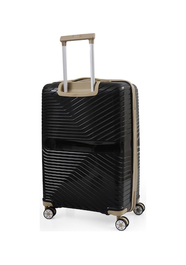 Ççs 5239 Polipropilen Kabin Boy Valiz Siyah-bej Siyah - Bej