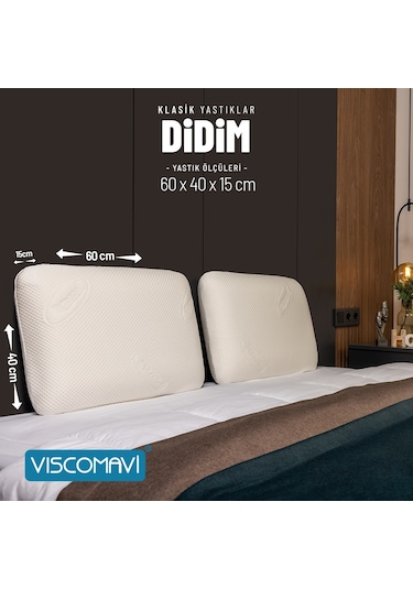 Viscomavi Didim Tombul Klasik Visco Yastık