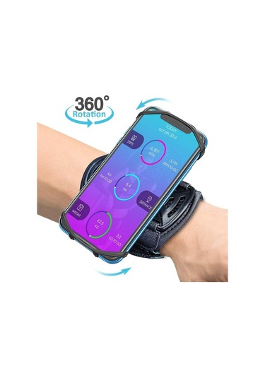 Koşu İçin 360 Derece Dönebilen Cep Telefonu Tutucu, Anahtarlıklı Kılıf, Koşu İçin Her Boyuttaki Telefona Uygundur.