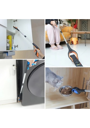 Oldfriend Yeşil 360 Derece Döner Maşalı 1/2/3 Parça Çöp Toplama Maşası - Yaşlılar Ve Profesyonel Kullanım İçin