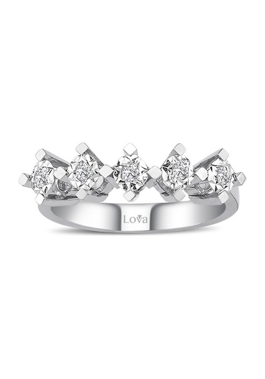 Lova 1 Karat Efektli Pırlanta Beştaş Yüzük - 1070099