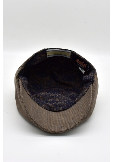 Erkek İngiliz Newsboy Kasket Kahve Driver Şapka - Standart Kahverengi