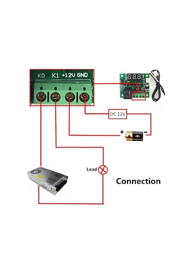 W1209 Termostat Dijital Röleli Sıcaklık Kontrol Kartı