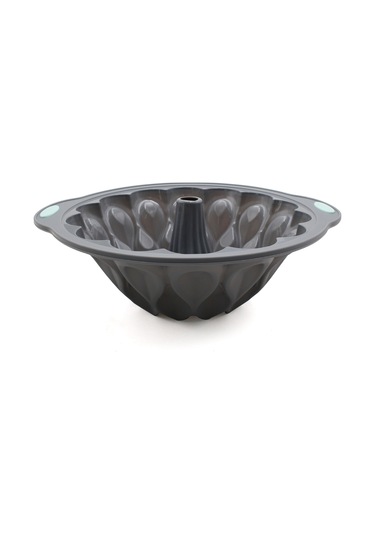 Yuvarlak Kek Kalıbı Silikon Kek Kalıbı Yapışmaz Kek Tavası Pişirme Kalıbı Gri