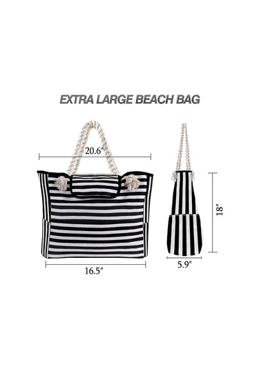 Ekstra Büyük Su Geçirmez Tuval Plaj Çantası Kadın El Çantası Diğer