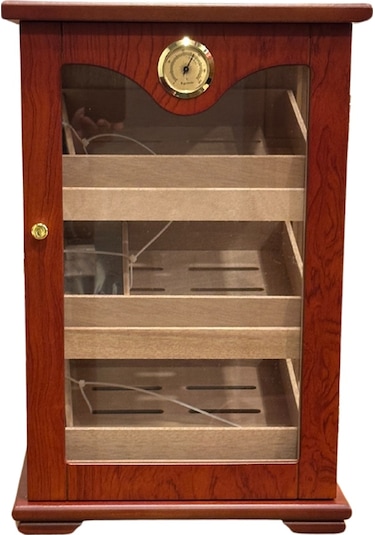 Premiumquality Lima 3 Raflı Sedir Humidor Puro Kutusu