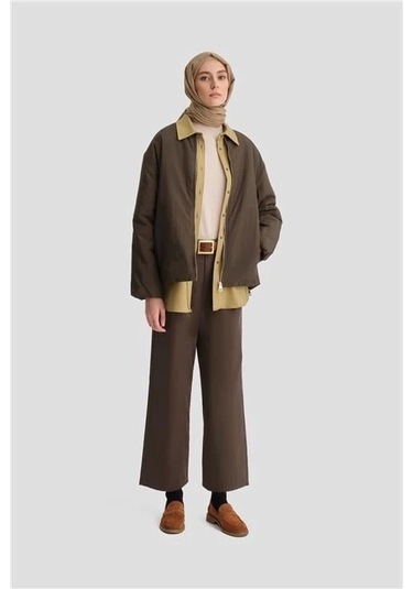 Armine Straight Pantolon Ort2720 Haki Haki