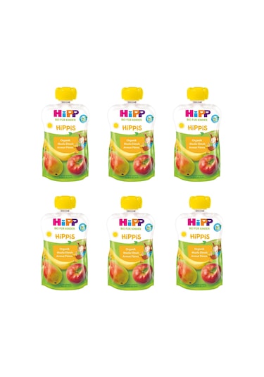 Hipp Organik Muzlu Elmalı Armut Püresi 100 Gr 6 Adet