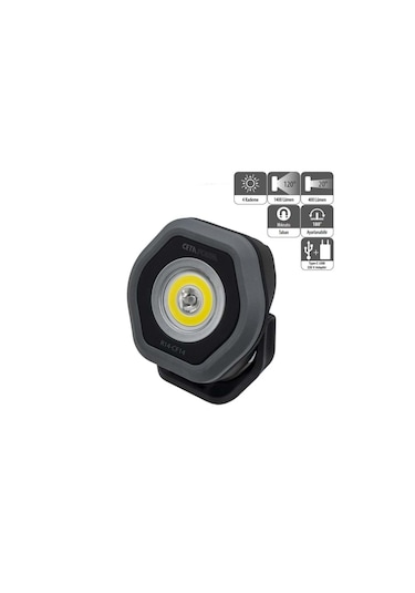 Ceta Form R14-cf20 Şarjlı Kompakt Led Projektör Lamba 2000 Lümen Gri - Siyah