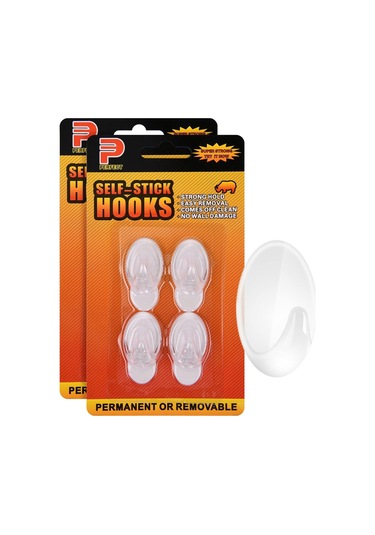 Kendinden Yapışkanlı Kanca, Güçlü Kapı Kancası, 0,8 Kg Taşıma Kapasitesi, Delme Gerektirmez, Mutfak Ve Banyo Dolap Camı İçin Uygundur 8s Şeffaf Diğer