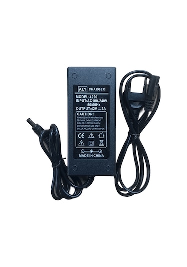 Aly Changer 42V 2A Scooter Şarj Adaptörü 5.5/2.5 UÇ Laptop Tip