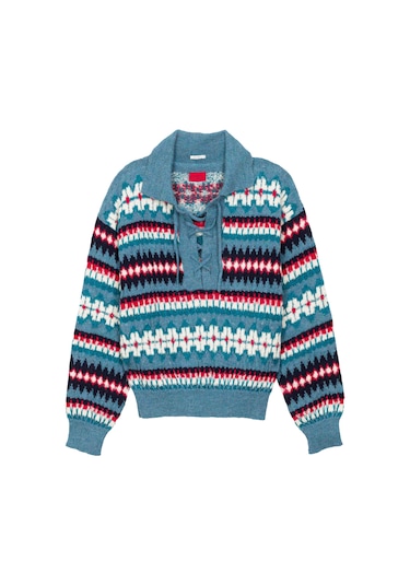 Mother Denim Bağcıklı Rahat Kazak Çok Renkli