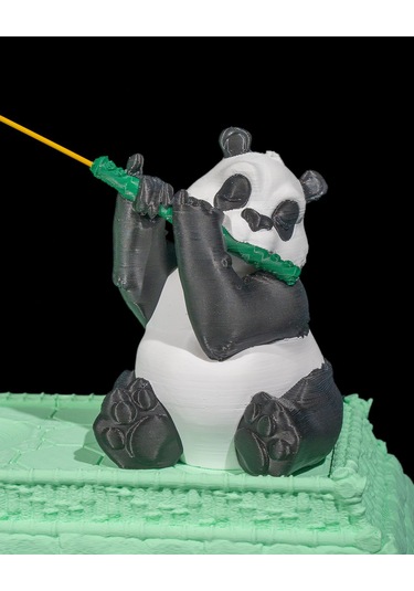 Flütçü Panda Tütsülük 30x13x9 Cm