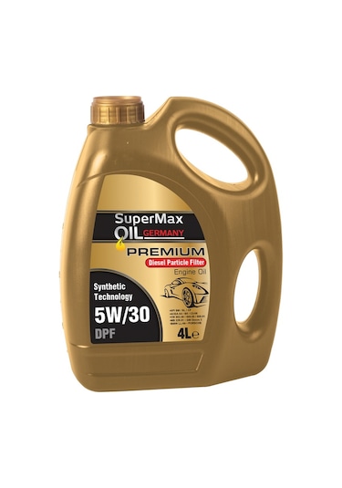 Supermax Oil Germany Premium 5W-30 DPF Sentetik Motor Yağı 4 L