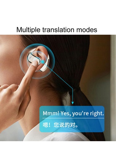 Akıllı Aı Çevirisi Kulak Üstü Bluetooth Kulaklık Cilt Rengi