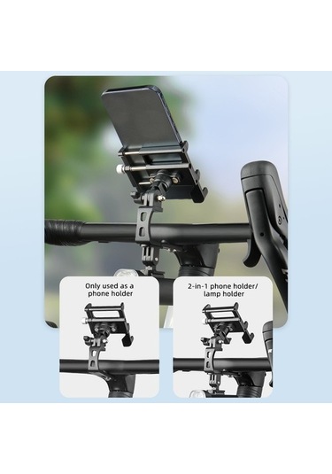 Joyhub Ayarlanabilir Alüminyum Çelik Bisiklet Cep Telefonu Tutacağı Siyah Var Havalandırma Ym9pkh