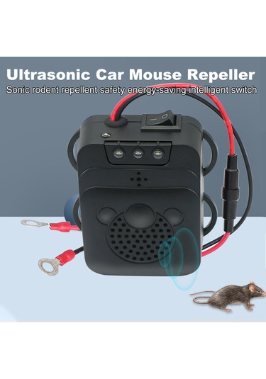Skycity Araç İçin Ultrasonik Sıçan Kovucu - 12v Dc Abs Malzeme 40 M² Kapsama Alanı