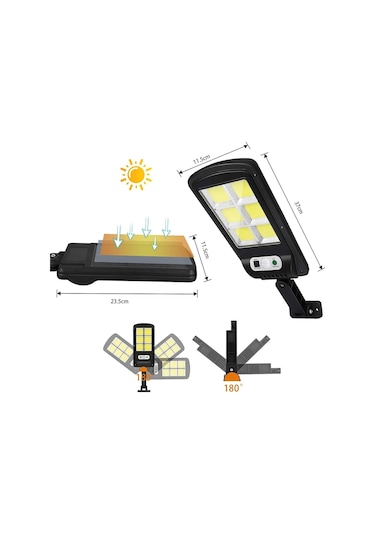 Unichrome Güneş Enerjili Hareket Sensörlü Bahçe Garaj Ev Aydınlatma Lambası