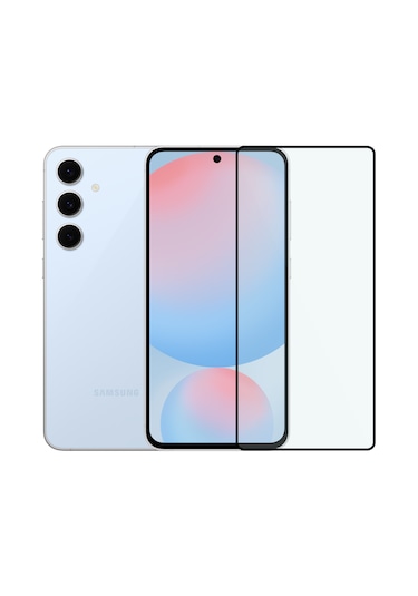 Safeus Tam Kaplayan Parmak İzi Bırakmayan Safir Ekran Koruyucu Cam , Samsung S24 Fe İle Uyumlu