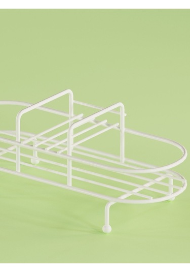 Suntel Metal Standlı Sıvı Sabunluk Sıvı Sabun Aparatları Hariç Beyaz