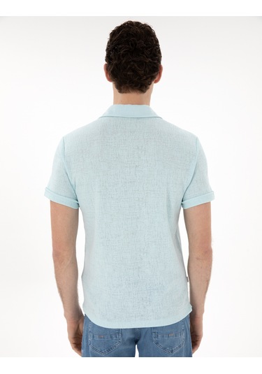 Pierre Cardin Erkek Su Yeşili Tişört 50302586-vr048 Su Yeşili