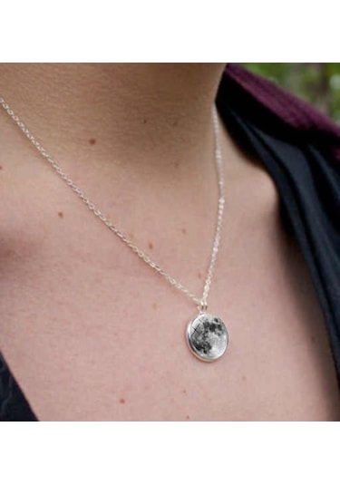 Dolunay Kolye Kadın Kolyesi Aksesuar 3D Çok Renkli