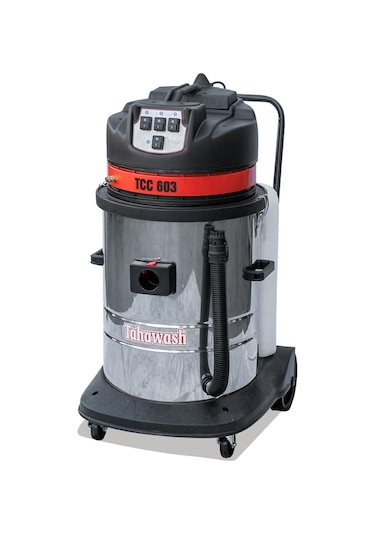 Tahawash Sanayi Tipi Üç Motorlu Oto Kuaför 60 L Süpürge