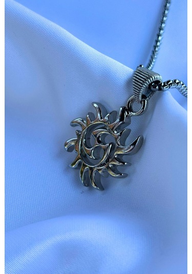 Biohazard El İşçiliği Paslanmaz Çelik Zincir Erkek Kolye Gümüş