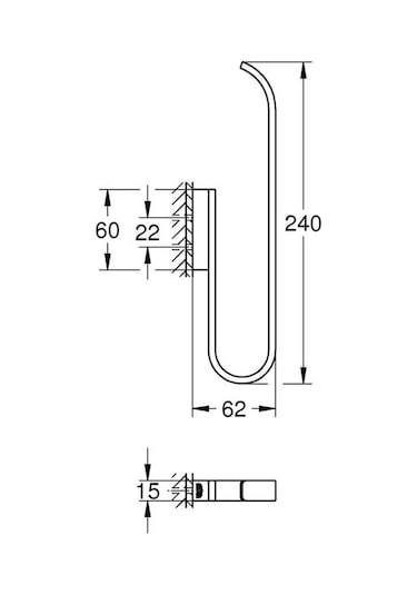 Grohe Selection Yedek Tuvalet Kağıdı Tutacağı Çift Rulo İçin - 41067000