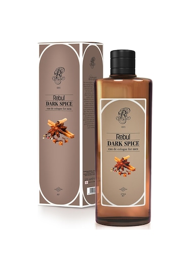 Rebul 80 Derece Dark Spice For Men Kolonya Cam Şişe 270 ML
